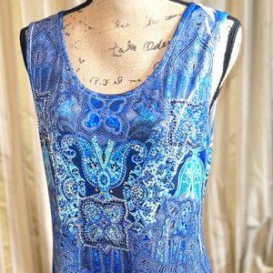 Blue Carnival Dress and Jacket Set